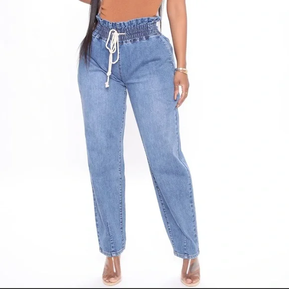 Fashion Nova Jeans Fashion Nova Paper Bag Balloon Jeans Sz M